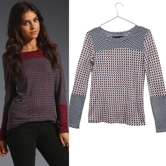 Marc by Marc Jacobs Katinka Lyocell / Wool Jersey Long Sleeve Tee - Picture 1 of 7